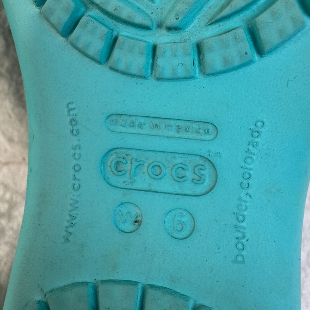 Crocs Women's Kadee Ballet Flats Teal Slip on - Picture 6 of 6